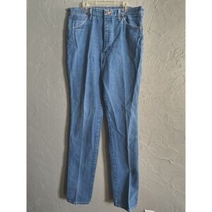 Wrangler Jeans Mens‎ 35x38 Blue 936DEN Cowboy Cut Slim Tapered Tag 36x38